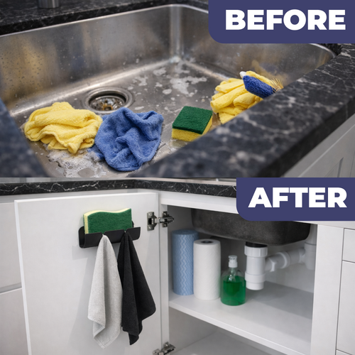 Clever Caddy - Under-Sink Cloth & Sponge Holder